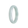 Genuine Grade A Green Jadeite Jade Bangle Bracelet - 56mm Half Moon - Image 2