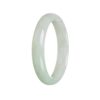 Genuine Natural Green Jade Bangle - 57mm Half Moon - Image 2