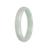 Genuine Natural Green Jade Bangle - 57mm Half Moon - Image 3