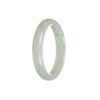 Genuine Grade A Green Jade Bracelet - 57mm Half Moon - Image 2