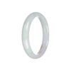 Genuine Type A Light Green and Yellowish Brown Jadeite Bracelet - 57mm Half Moon - Image 6