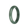 Certified Grade A Green Jadeite Bracelet - 61mm Half Moon - Image 2