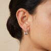 Molten Hoops in Silver - Image 2