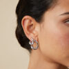 Molten Hoops in Silver - Image 3