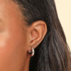 Bold Medium Hoops in Titanium alloy - Image 2