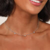 Cosmic Star Necklace in Silver - Image 2