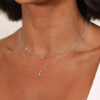 Cosmic Star Necklace in Silver - Image 5