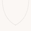 Essential Crystal Pendant Necklace in Titanium alloy