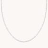 Gleam Tennis Chain Necklace in Silver