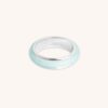 Carved Dome Ring in Solid Silver