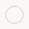 Heart Bezel Tennis Bracelet in Titanium alloy