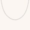 Heart Bezel Tennis Necklace in Titanium alloy