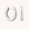 Bold Medium Hoops in Titanium alloy
