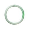 Genuine Grade A Green Jadeite Bangle - 63mm Round - Image 2