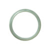 Real Grade A Light Green Jade Bangle Bracelet - 56mm Half Moon - Image 2