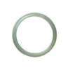 Real Grade A Light Green Jade Bangle Bracelet - 56mm Half Moon - Image 3