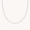 Tennis Chain Necklace in Silver