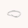 Wave Ring in Solid Titanium alloy