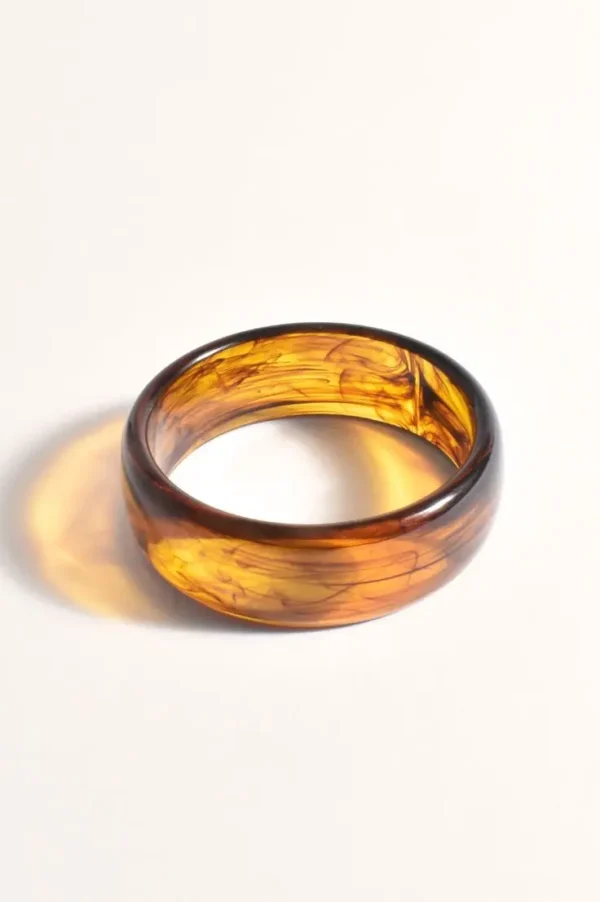 Eco-friendly Epoxy Resin Fashion Pressed Clear Resin Bracelet Bangle for Female with Multi Colour Partywear Bangles - Image 6