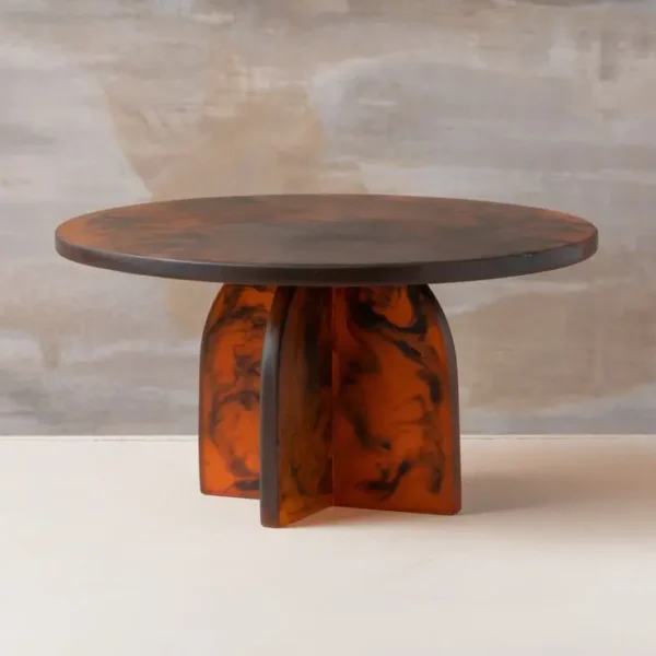 Unique Designable Resin Cake Table for Birthday Party with Customized Shape and Size Handmade Various Colors Resin Cake Table - Image 3